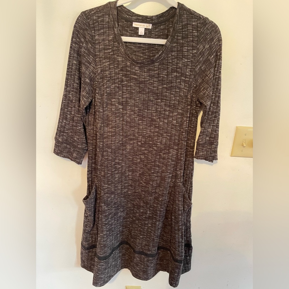 Westport 1962 comfortable 2 front pockets Black Charcoal White tunic/dress Large